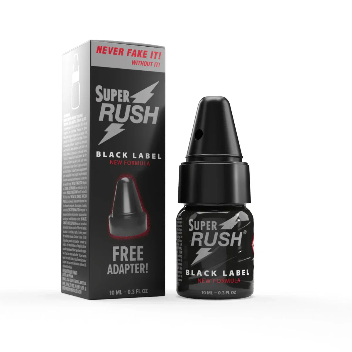 POPPERS SUPER RUSH BLACK 10ML COM ADAPTADOR