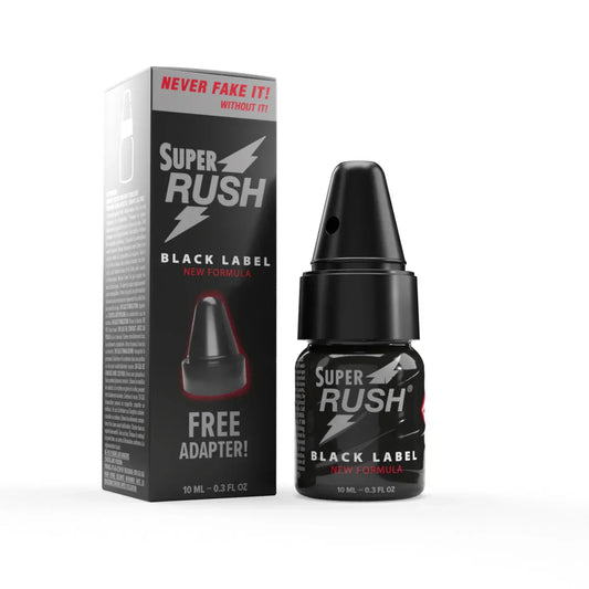 POPPERS SUPER RUSH BLACK 10ML COM ADAPTADOR